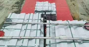 扬州 芝麻白仿形加直形路沿石出货日常