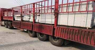 扬州 白麻荔枝面外墙干挂，工厂装车日常