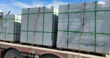 扬州 芝麻白花岗岩地铺石装车日常