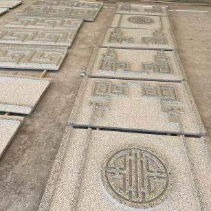 扬州 白麻花岗岩外墙立面雕刻板