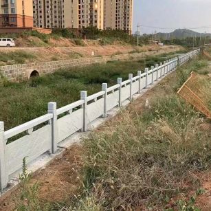 扬州 白麻河道栏杆效果展示图