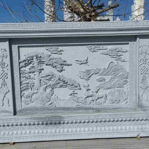 扬州 芝麻白大型照壁，屏风，影壁