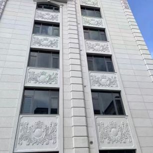 扬州 白麻荔枝面花岗岩别墅外墙干挂