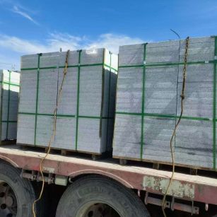 扬州 芝麻白花岗岩地铺石装车日常