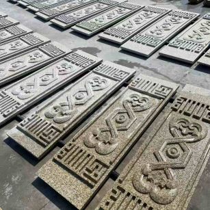 扬州 黄金麻花岗岩外墙雕刻板