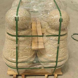 扬州 黄金麻异形定制雕花——棒棒糖挡车柱