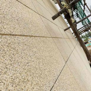 扬州 黄金麻花岗岩荔枝面外墙干挂石材效果示例