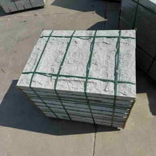 扬州 白麻花岗岩石材自然面蘑菇石成品