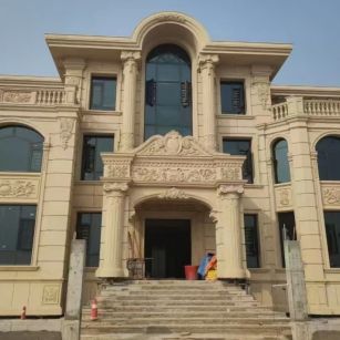 扬州 黄金麻花岗岩别墅外墙干挂