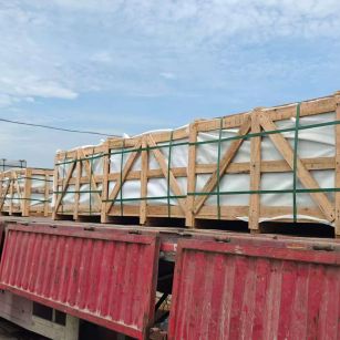 扬州 芝麻白花岗岩地铺石出口专车-泰国游