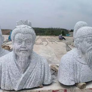 扬州 白麻花岗岩石材人物立体雕刻