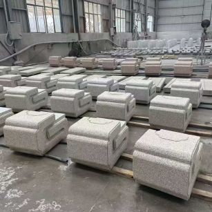 扬州 白麻花岗岩异形加工-石凳，坐凳