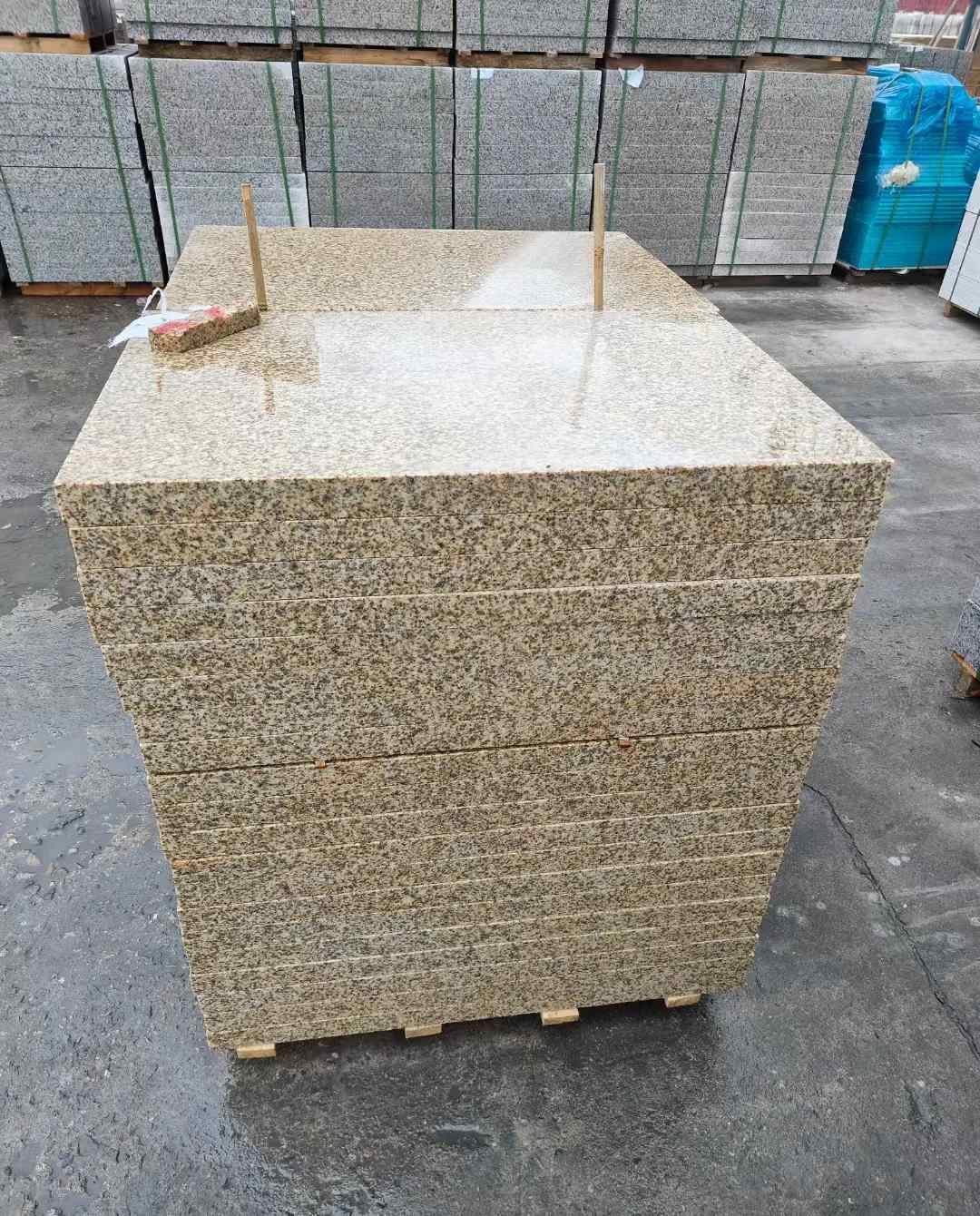 扬州 湖北黄金麻花岗岩石材荔枝面外墙石材