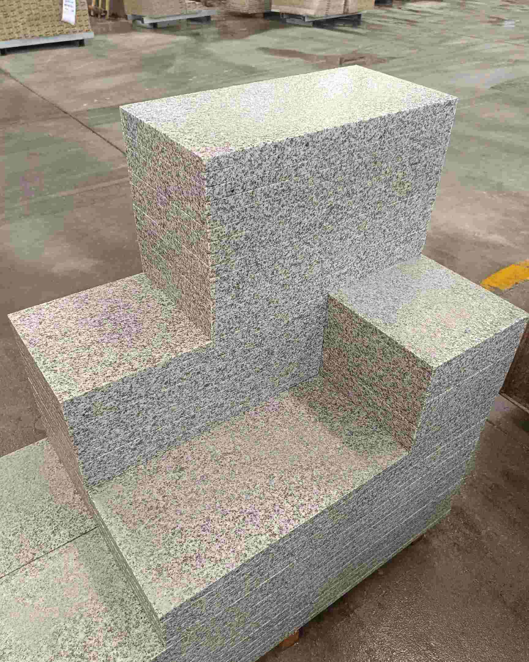 扬州 白麻花岗岩荔枝面地铺石