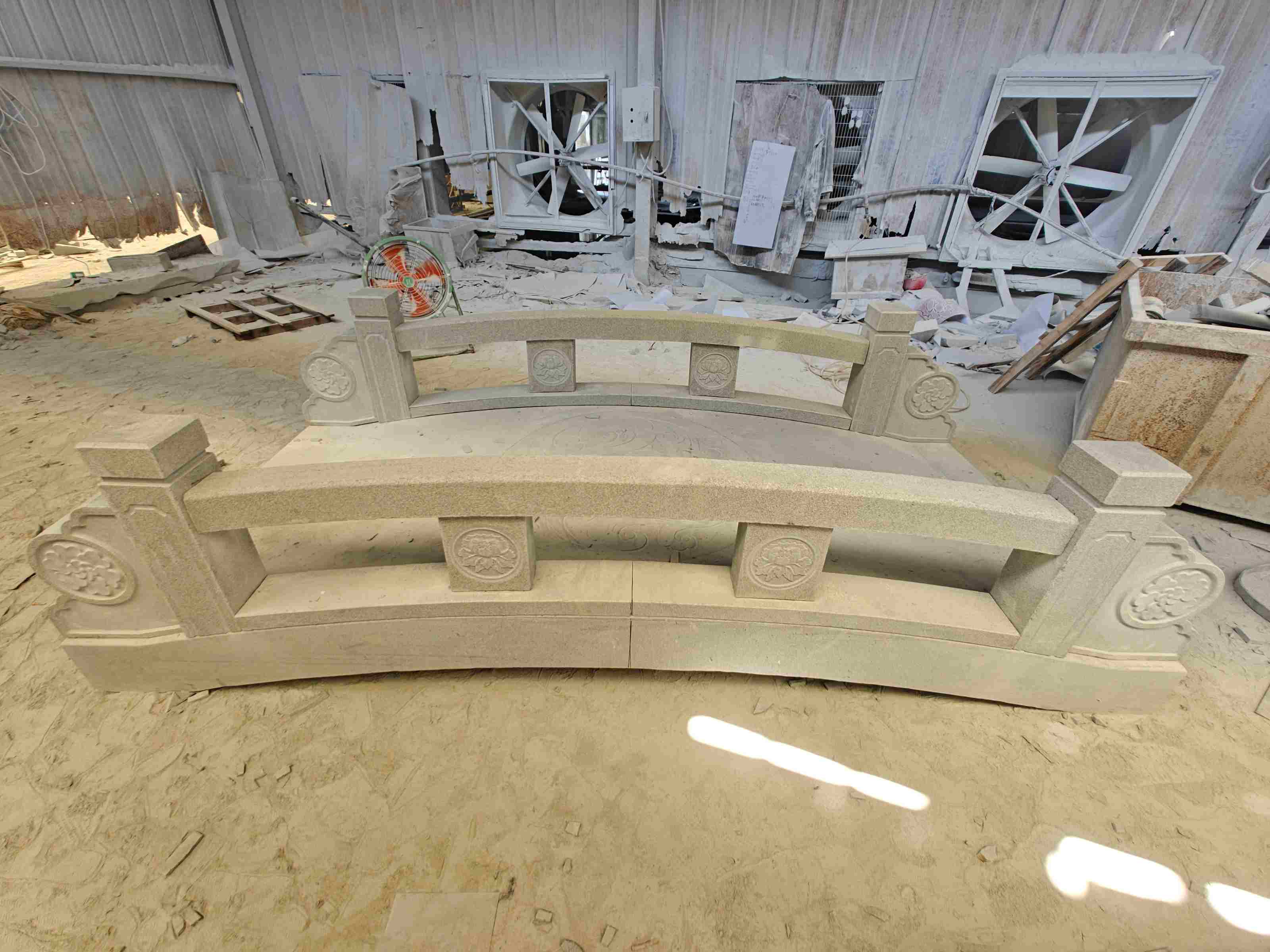 扬州 芝麻灰花岗岩异形加工-拱桥，石桥