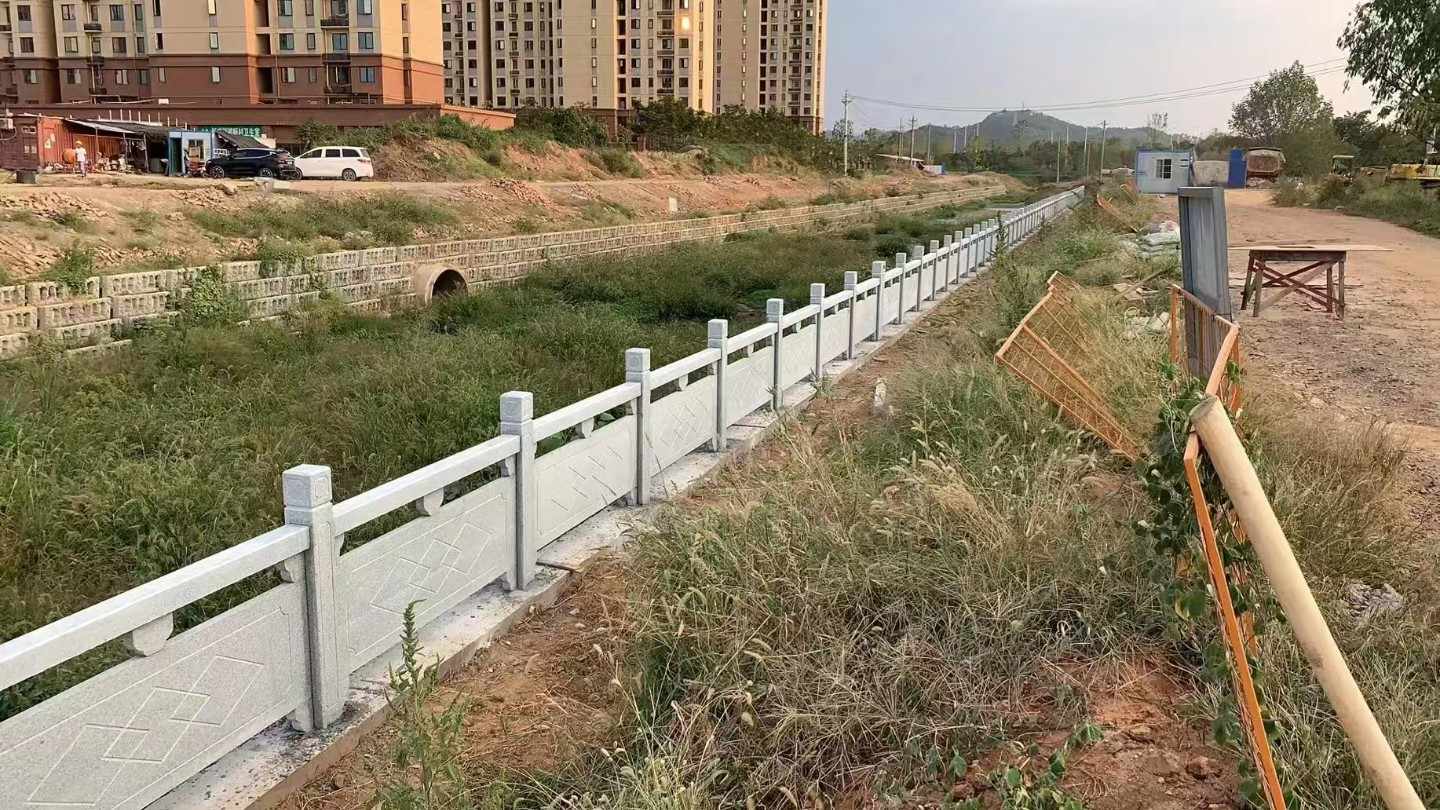 扬州 白麻河道栏杆效果展示图
