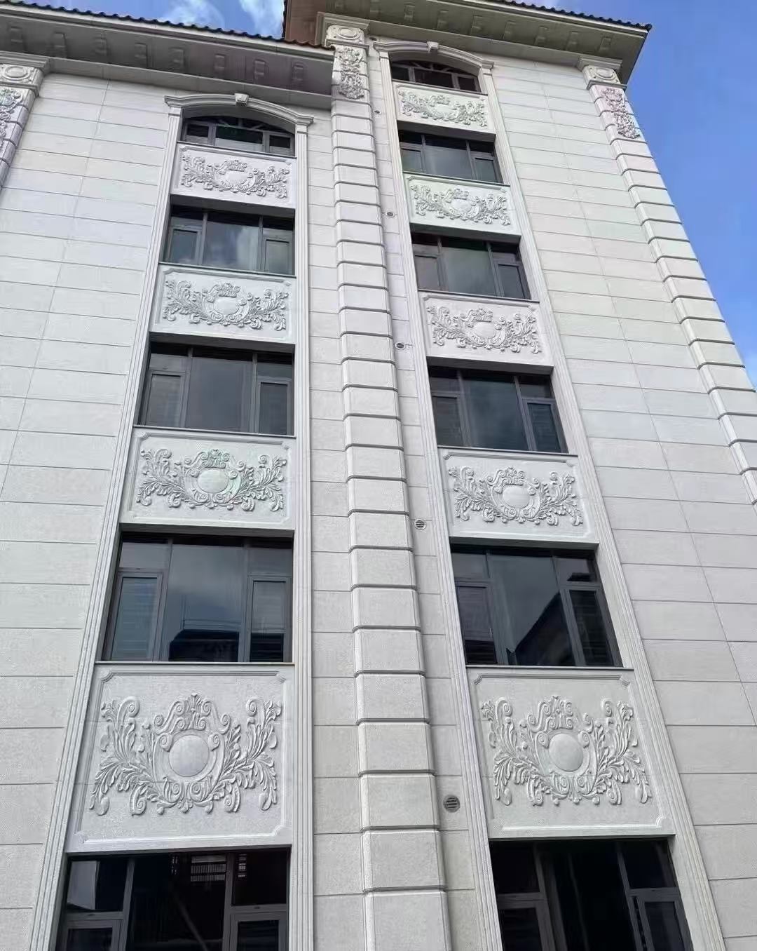 扬州 白麻荔枝面花岗岩别墅外墙干挂