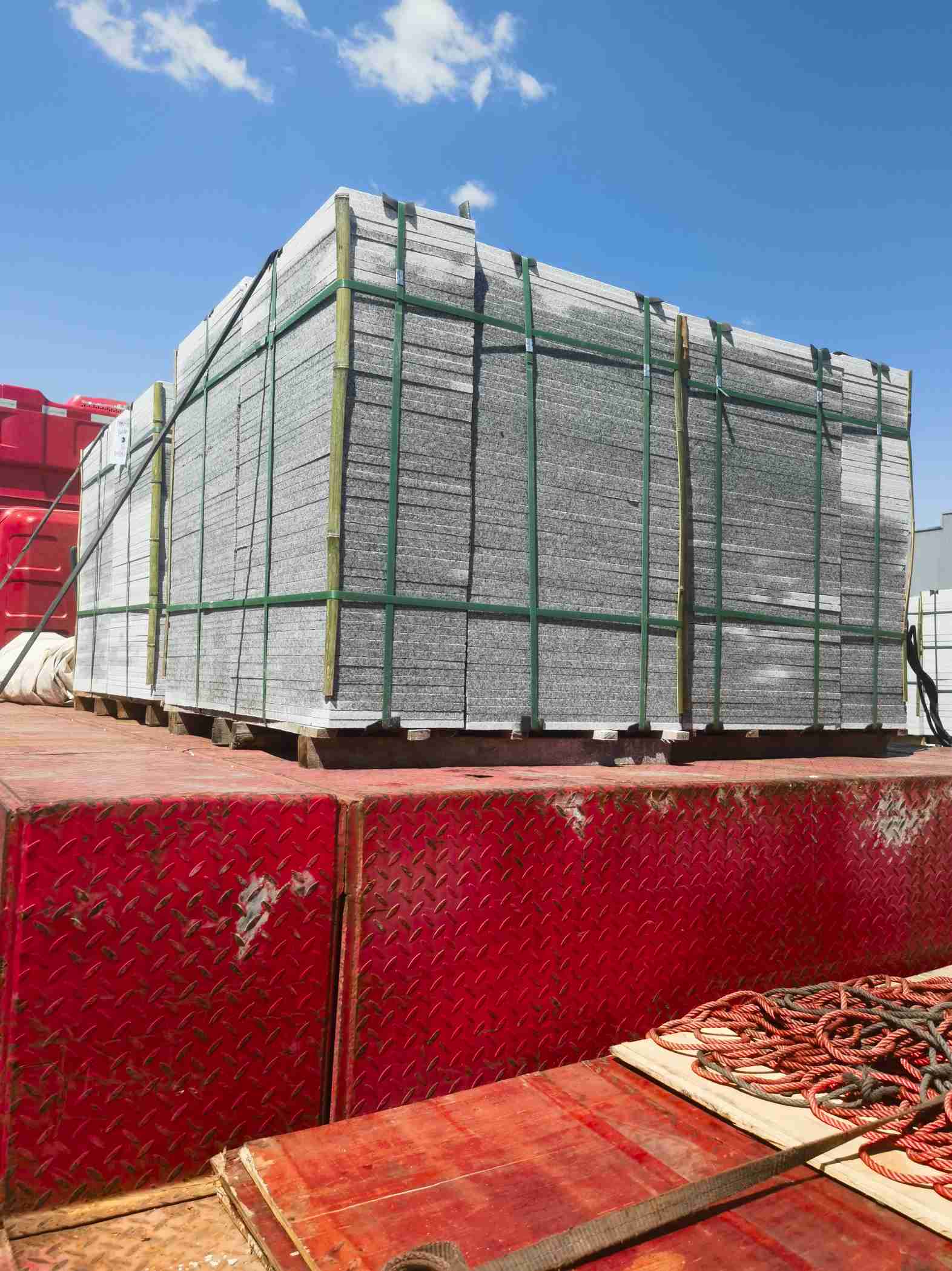 扬州 芝麻白火烧规格板地铺石300*600/600*600